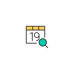 Calendar icon design. Interaction icon vector design