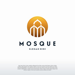 luxury Mosque Logo Template Design Vector, Islamic Logo template