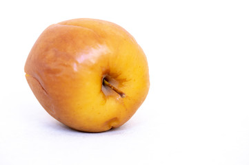 baked Apple on white background