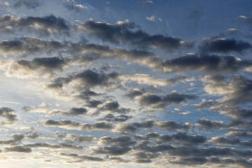 Clouds in sunrise