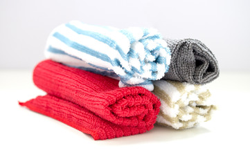 microfiber is composed of a roll on a white background