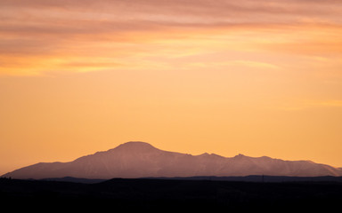Pikes Peak from 90 Miles Away