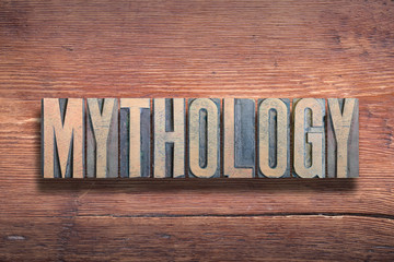 mythology letters wood