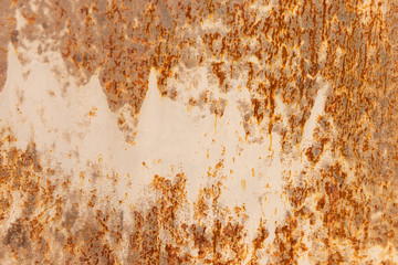 Orange Metal rusty background, Metal grunge texture