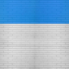 Blue and white color brick wall texture for graphic background images