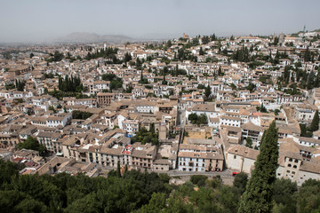 Fototapeta na wymiar View From Top of Palacio Nazares