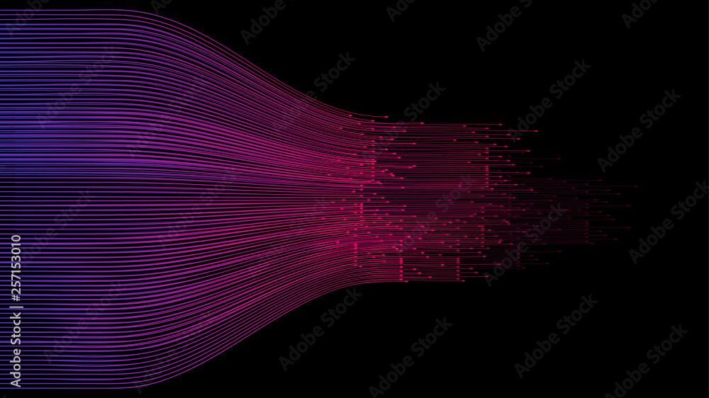 Poster data connection speed line abstract technology