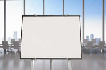 Obraz premium empty canvas with easel