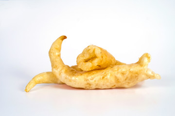 Dry fish maw on background ,food concept.