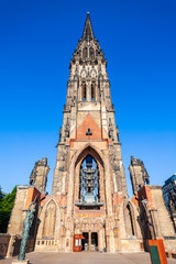 Fototapeta na wymiar Church of St. Nicholas, Hamburg