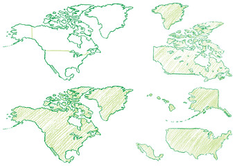 北米地図クレヨンc