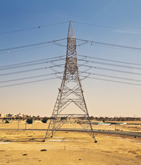 Metallic handhold Electrical Pillar Dubai High voltage