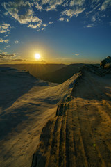 Fototapeta na wymiar sunset at lincolns rock, blue mountains, australia 56