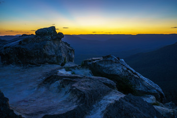 afterglow at lincolns rock, blue mountains, australia 5