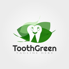 Tooth vector logo design,human dental icon