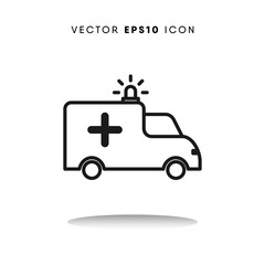 Ambulance vector icon