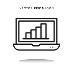 Laptop vector icon