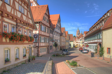 Fototapeta premium Fachwerk-Stadtidylle