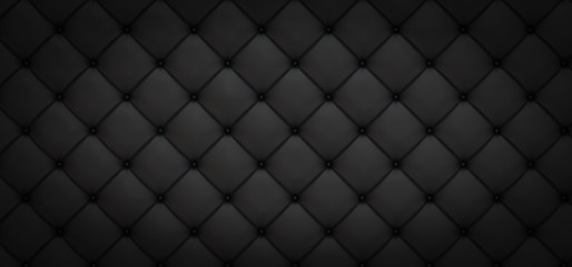 Black background from volumetric rhombuses with buttons - 3D illustration