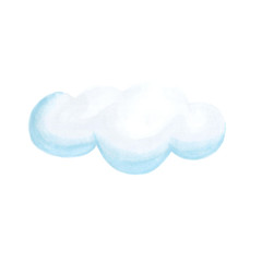 illustration cloud on white background