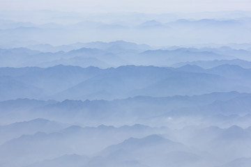 layers of the mountain landscape