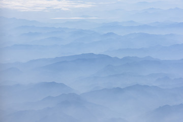 layers of the mountain landscape