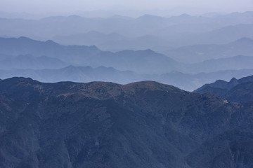 layers of the mountain landscape
