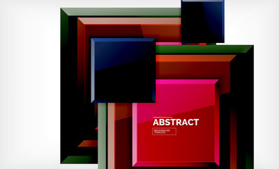 Square geometrical background