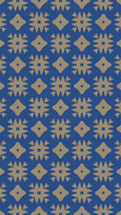 Ornate geometric pattern and two-tone abstract background