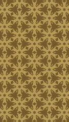 Ornate geometric pattern and two-tone abstract background