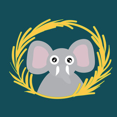 framed animal portrait