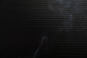 smoke on black background