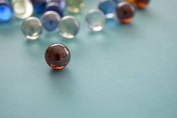 close up of blue balls