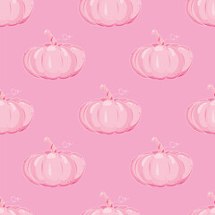 seamless pattern with pumpkins
