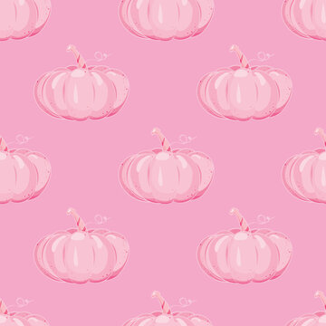 seamless pattern with pumpkins