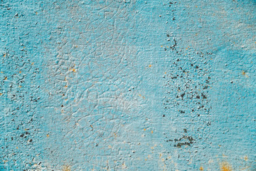 Texture of the blue painted wall