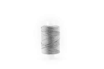 grey threads on the white background