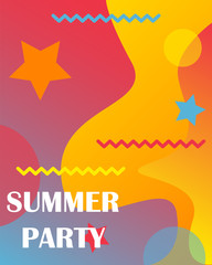Fototapeta na wymiar Liquid color abstract background design. Fluid vector gradient design. Summer poster.