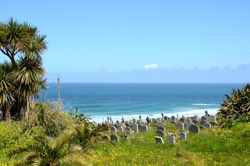 Barnoon cemetery in St Ives, Cornwall