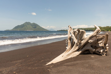 Vulkan, Strand, Tropen, Urlaub