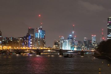 Fototapeta na wymiar London Night Lights