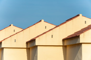 Detalle de unas viviendas adosadas