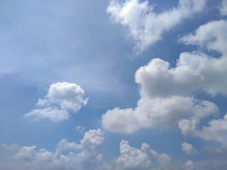 Blue sky background with clouds