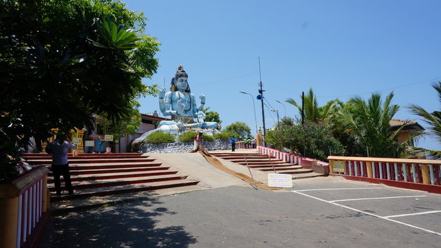God Shiva statue at Hindu temple in Trincomalee, Sri Lanka