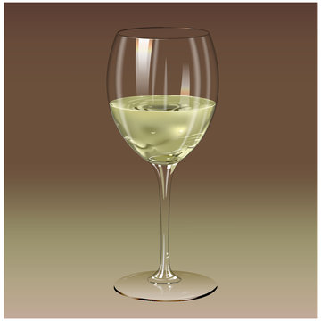 wineglass design poster label