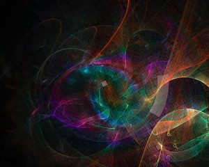 abstract digital fractal, fantasy design 