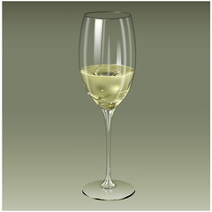 wineglass design poster label