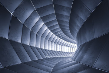 3d rendering, dark science-fiction tunnel, dark background