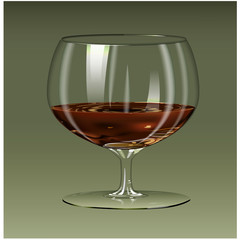 wineglass design poster label