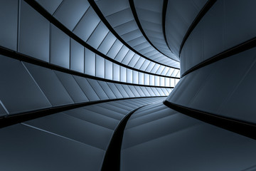 3d rendering, dark science-fiction tunnel, dark background